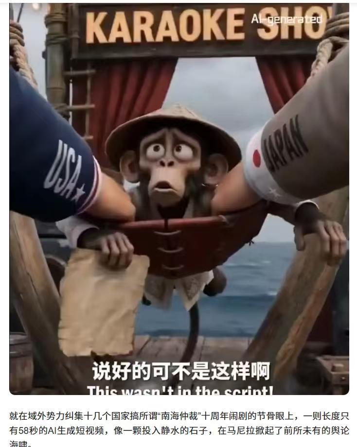 没点名菲却集体“破防”，一只AI猴子，扯下了谁的遮羞布？

据《中国日报》7月1