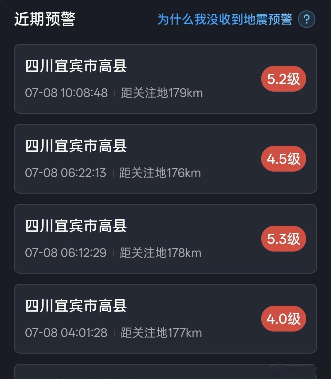 我朋友昨天晚上提醒我让我注意着点，可能要地震，然后今天早上到上午震了好几次 