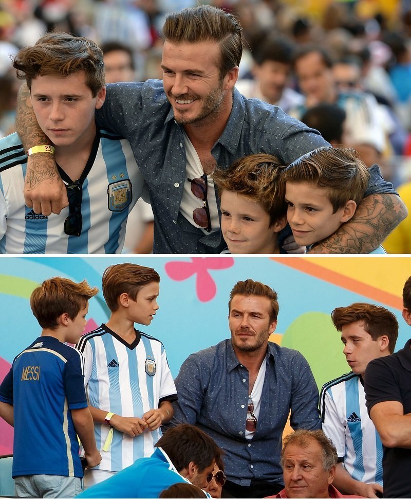 贝克汉姆：“我的儿子们爱梅西胜过爱我，而且他们都是阿根廷队的铁杆球迷。” 🇦?