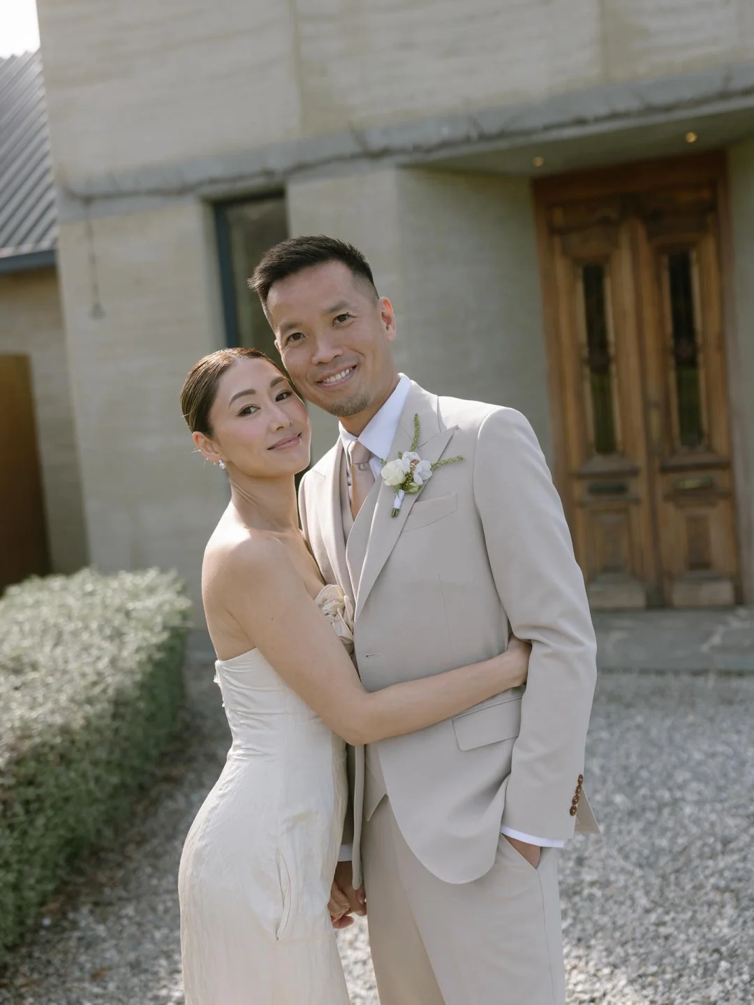 胡定欣和陈建华在新西兰完婚，新婚快乐