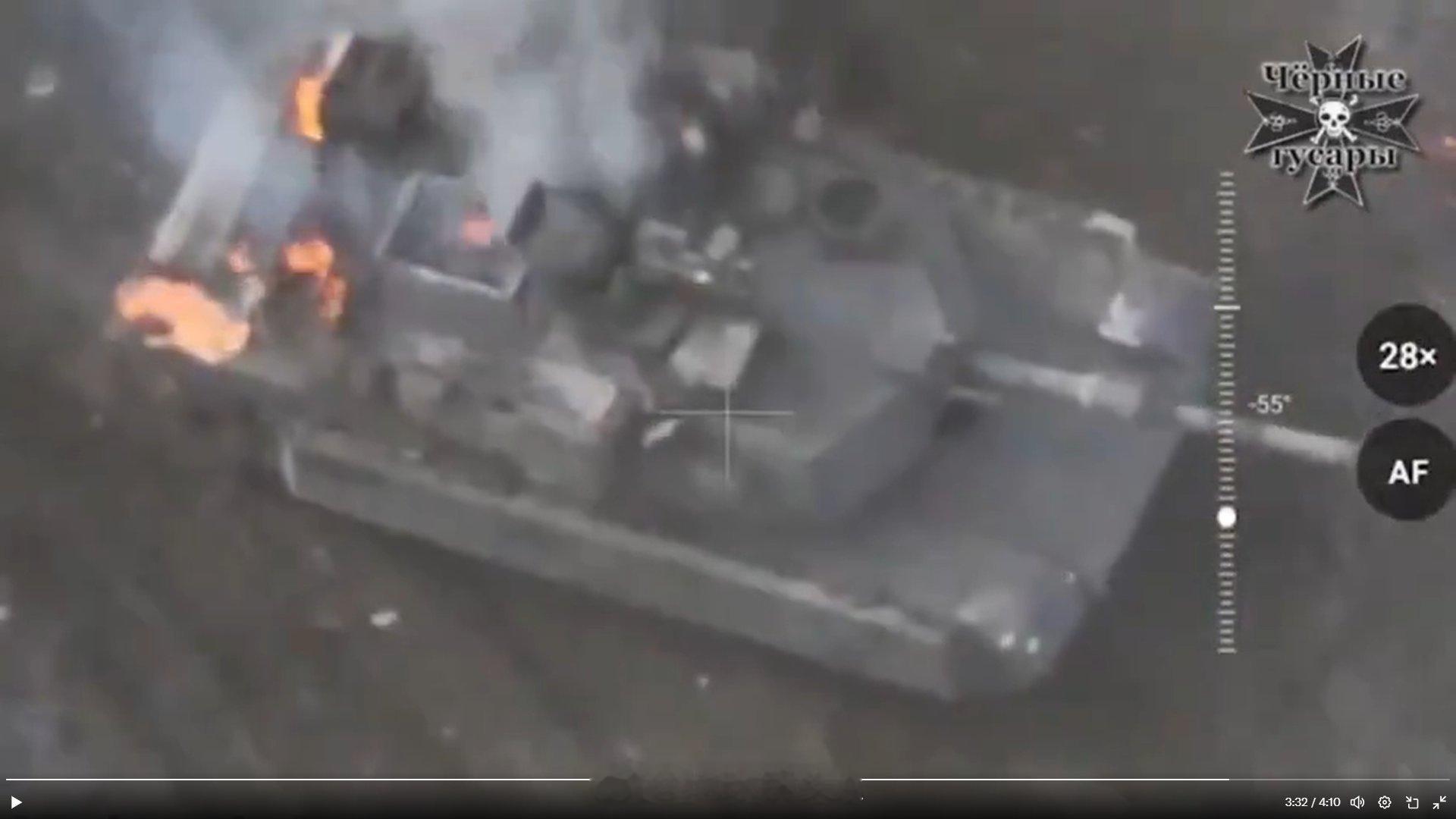 俄罗斯著名演员伊万·阿赫洛贝斯金履行了自己的承诺，向摧毁第一辆艾布拉姆斯坦克的俄