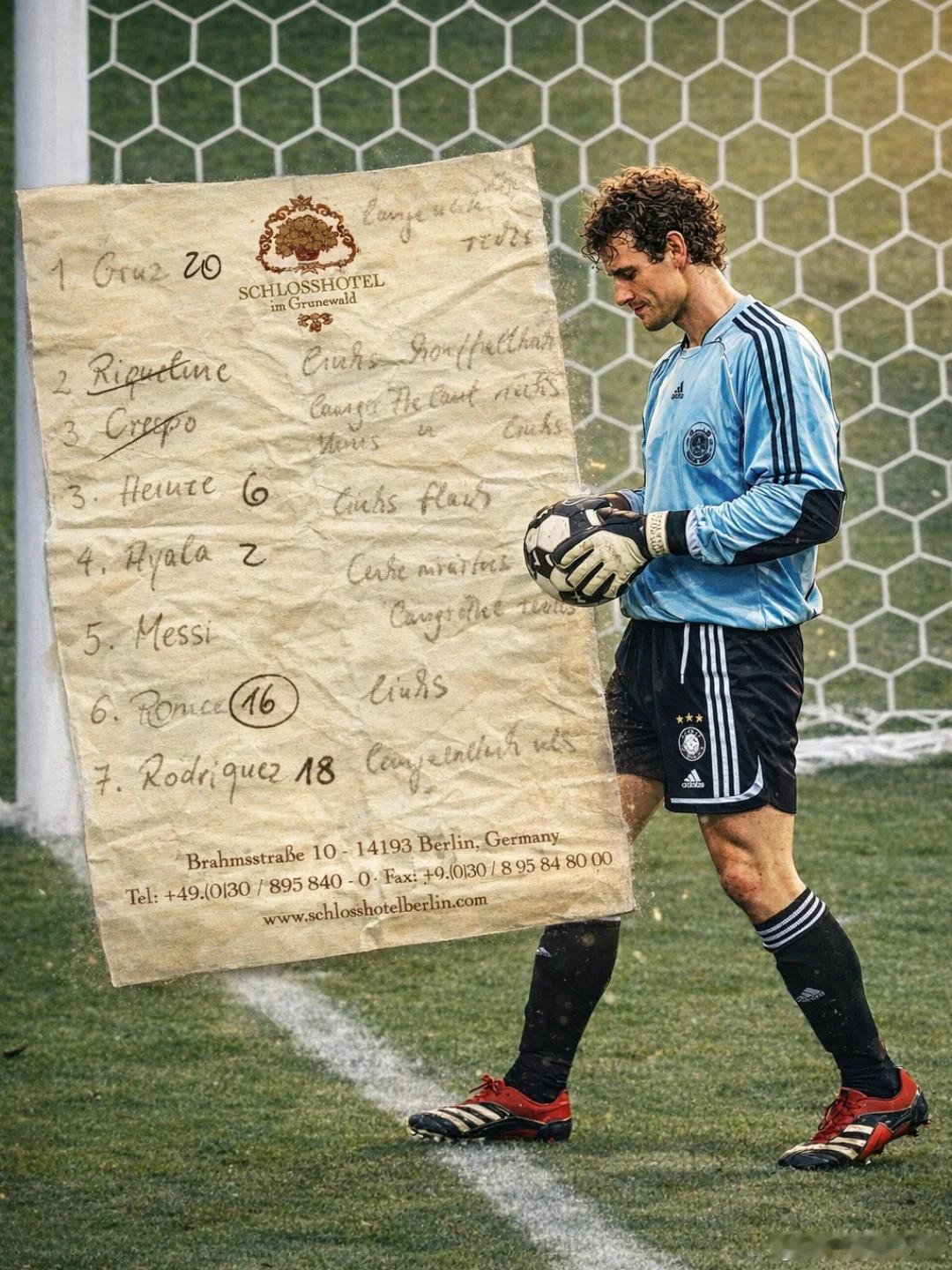 🚨還有多少球迷記得：2006年世界杯淘汰賽上，萊曼的小紙條📜⚫️🔴🟡 