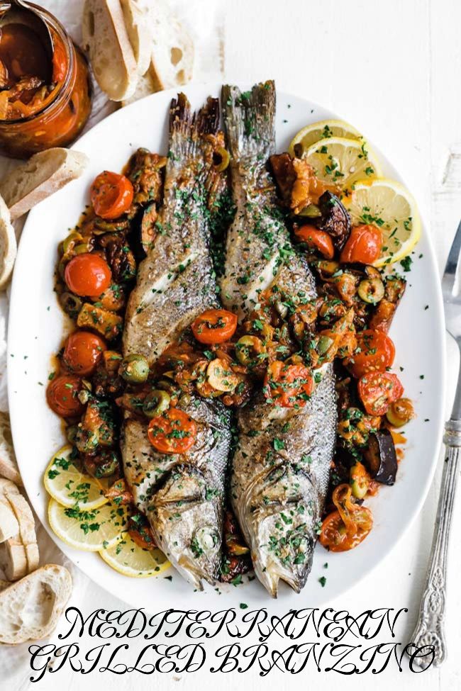 番茄香草酱烤地中海鲈鱼 ｜GRILLED🐟