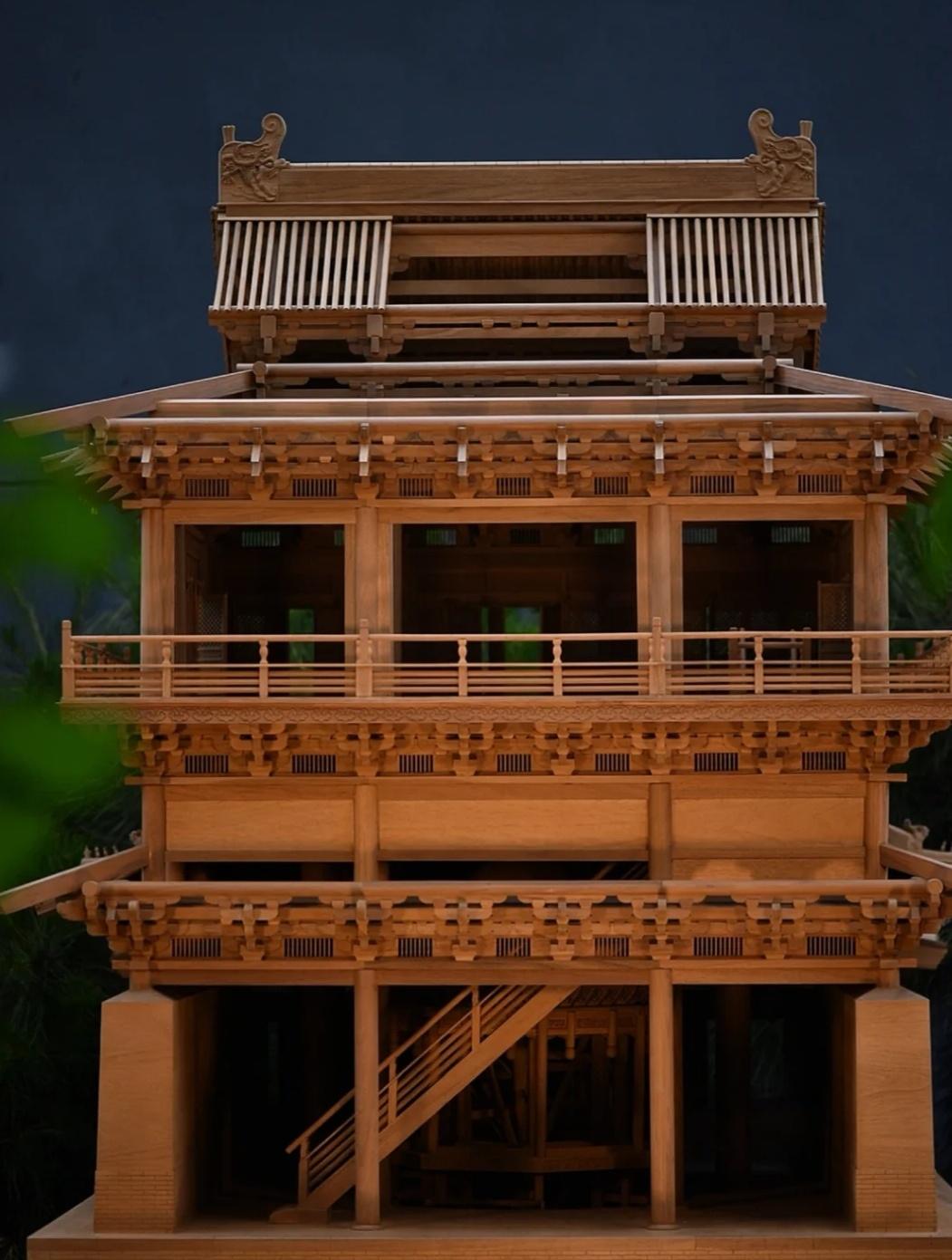 古建筑的模型