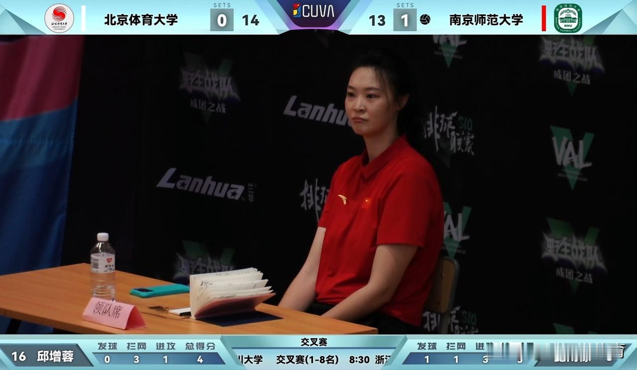 提前上演的冠军决战！大学生女排联赛1/4决赛，南师大女排与北体大女排两支新老冠军