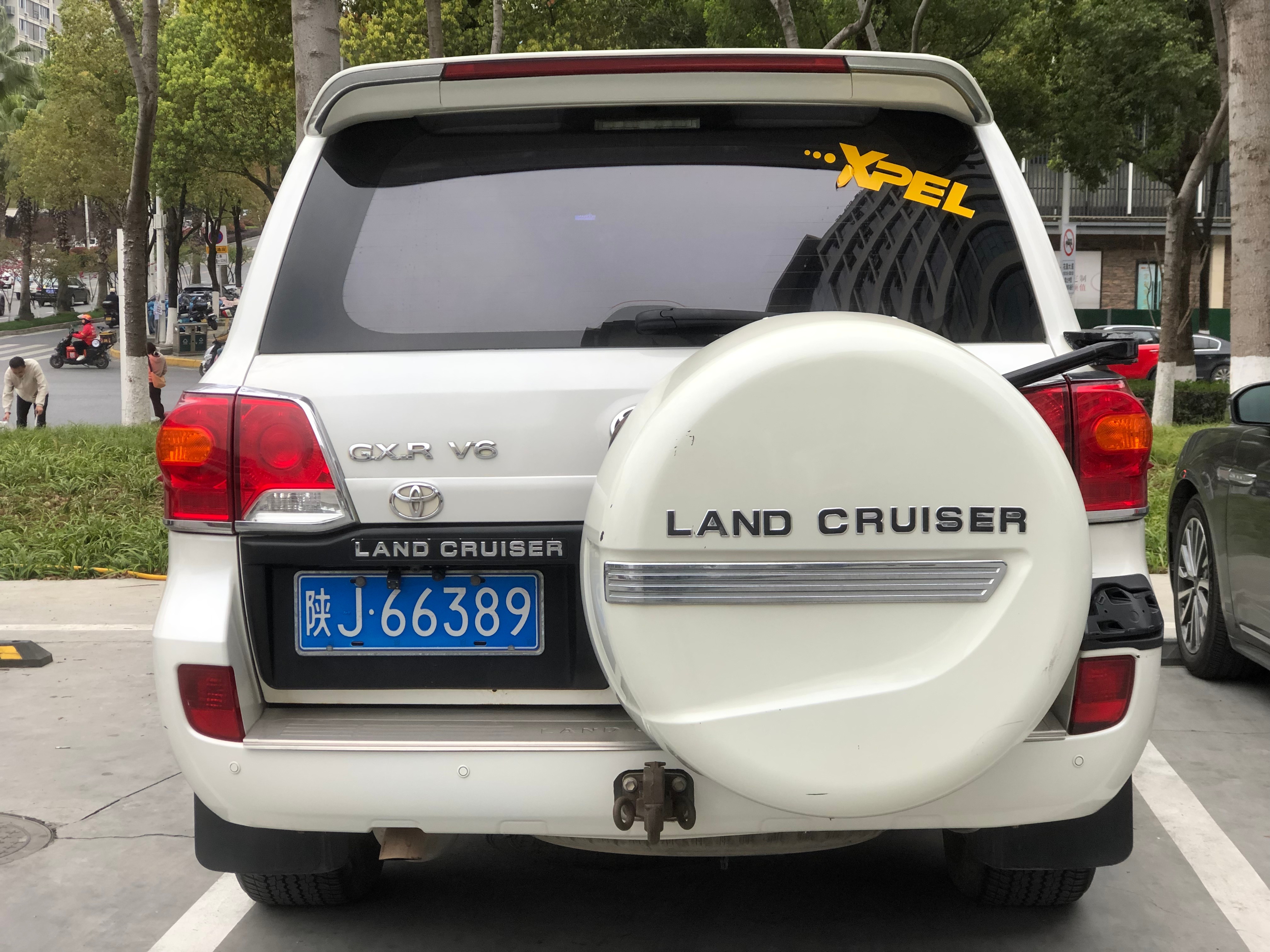 全球车牌 陕J66389陆地巡洋舰V6陕西省延安市 安康