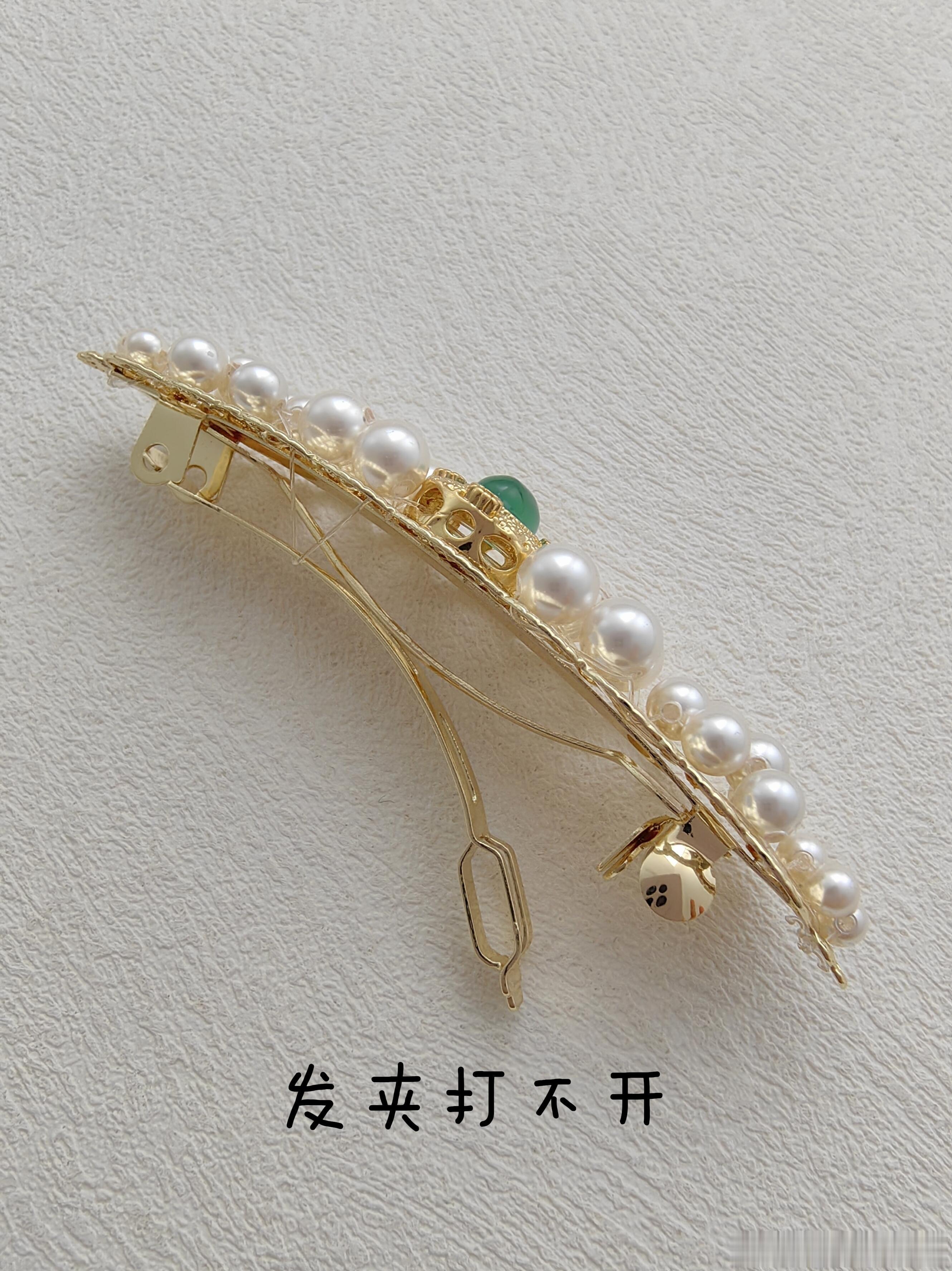 珍珠发夹教程遇见艺术手工串珠