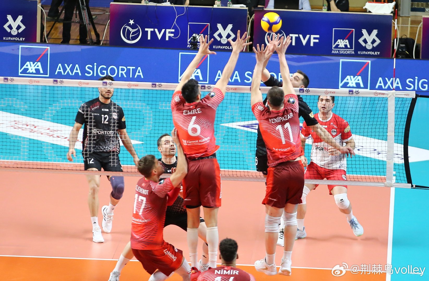 【男排土耳其杯】半决赛，安卡拉农行3-1（25-23 25-18 24-26 2