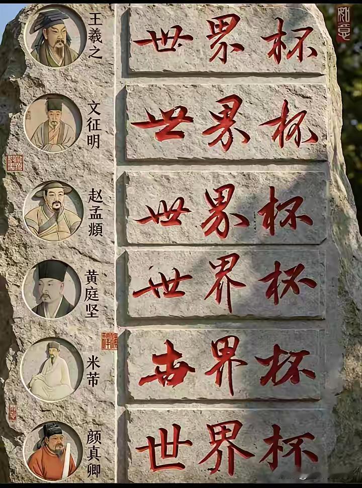 真正的书法来了！看看，您喜欢哪一位的风格？

世界上的文字千万种，唯有汉字最具有