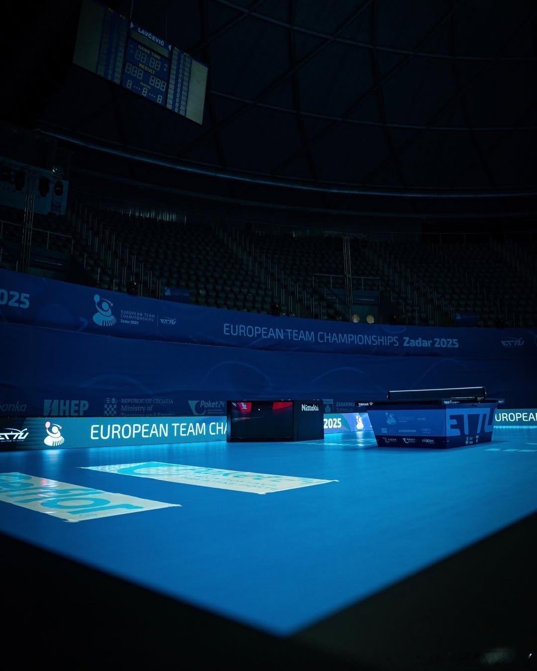 欧锦赛团体赛的场馆已经整装待发👏👏 ​​​