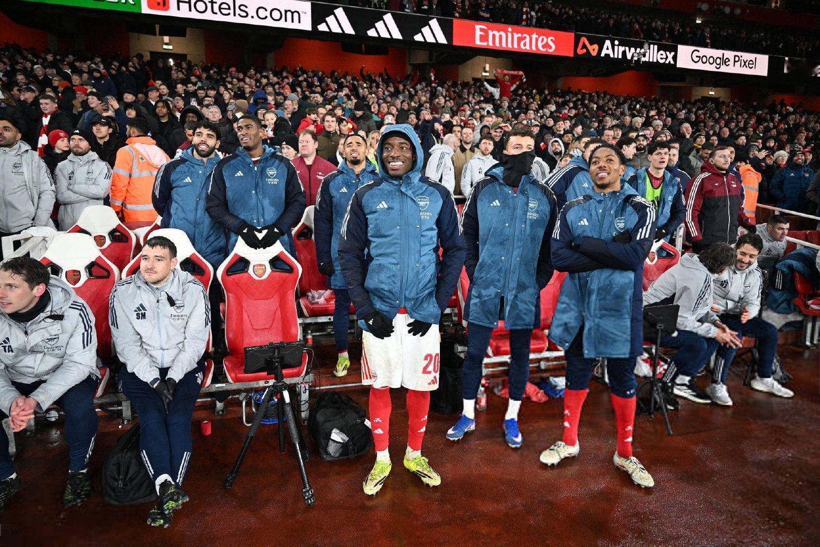 阿尔特塔谈球队如何处理压力：“我认为今天球迷们表现得太棒了。他们在不同时刻为球队