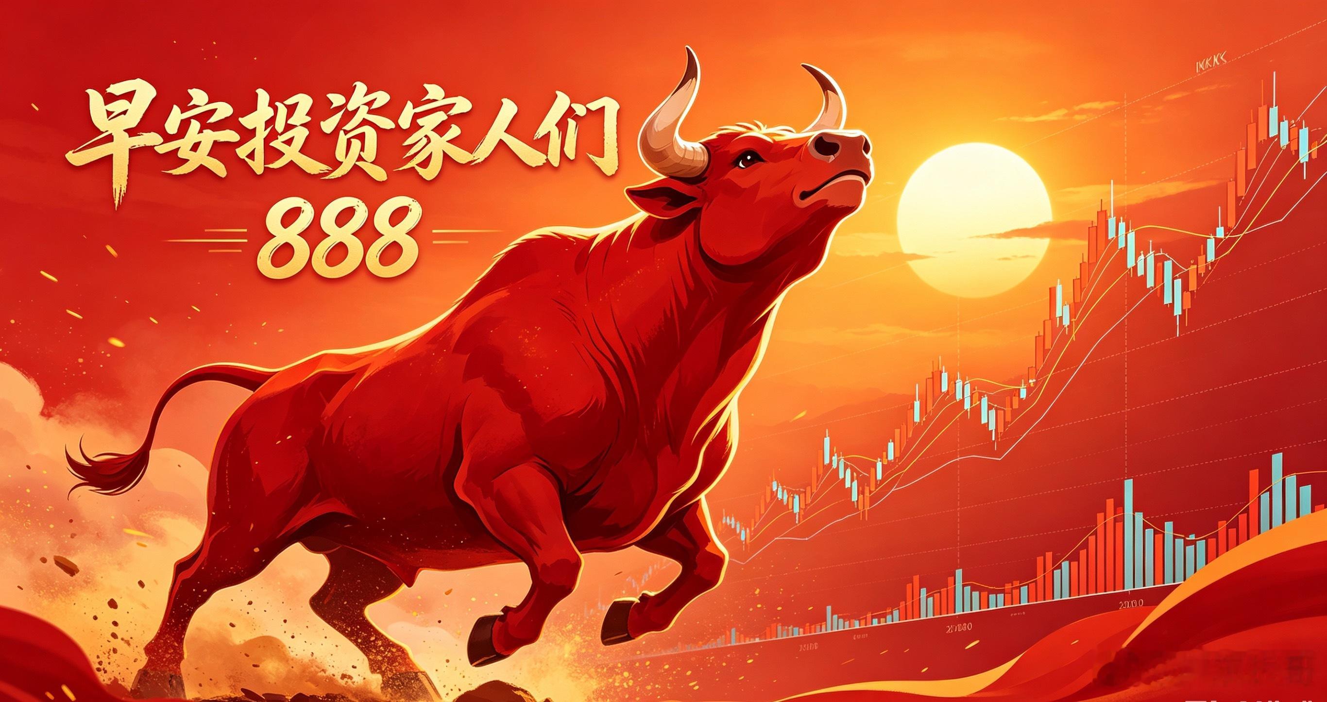 早安各位投资家人☀️全新交易日开启，行情藏着每一份机会评论区扣888，接住整月投