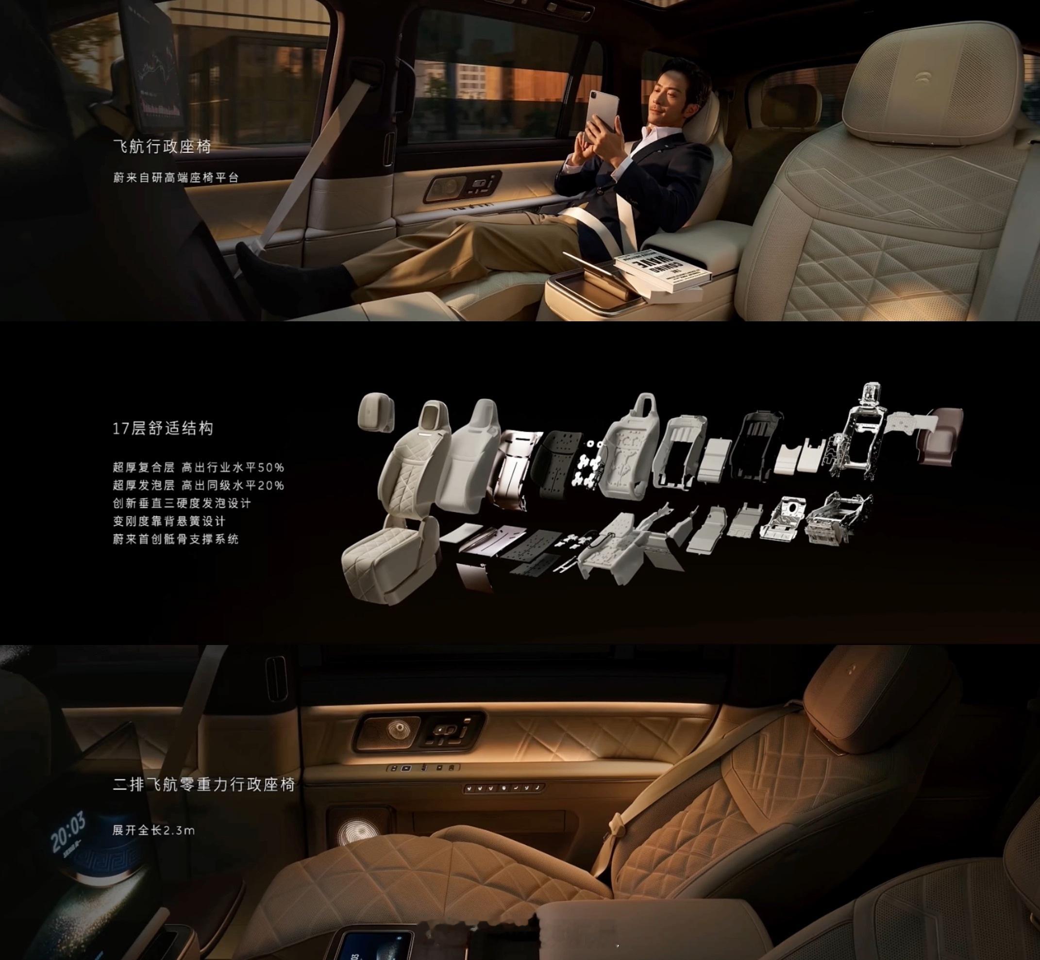 一组图告诉你为什么蔚来不着急做MPV先来看看MPV车型的优势：1️⃣车厢成员仓空