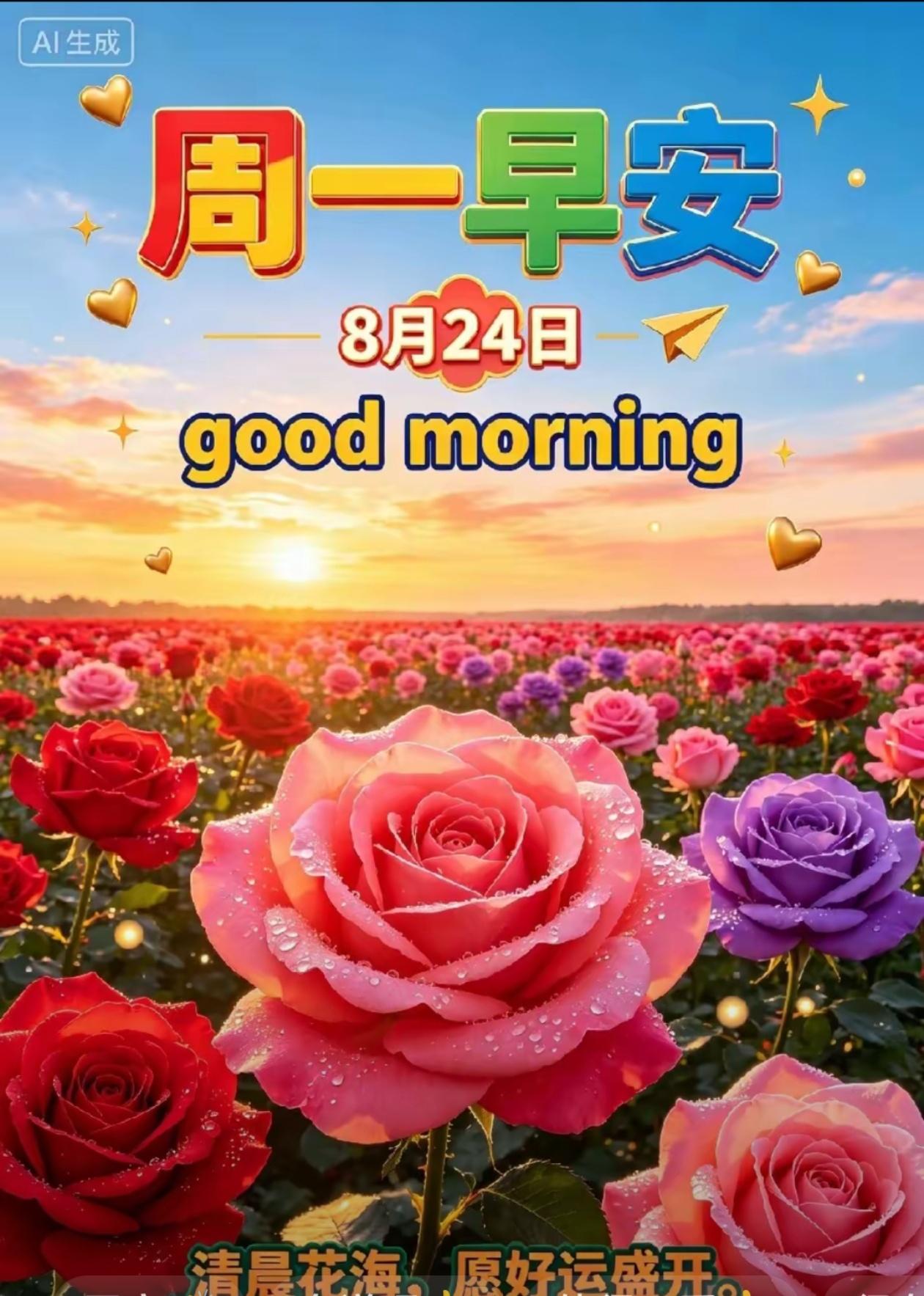 [福]2026年8月24日，常怀宽和，安然按纳四季更迭[福]

🍁🌅秋光漫染