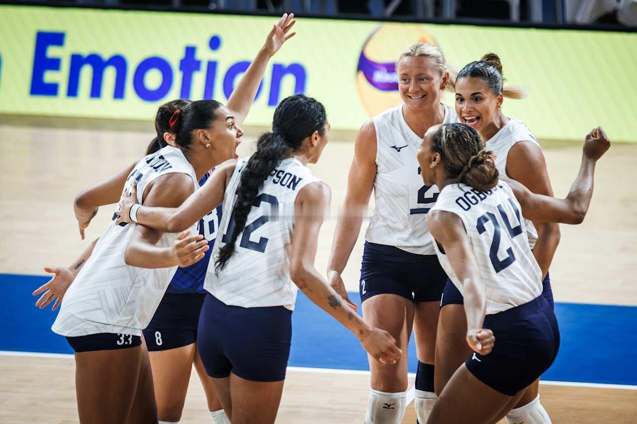 2026年世界女排联赛第二周菲律宾帕西格站，美国女排3-0（25-17 25-1