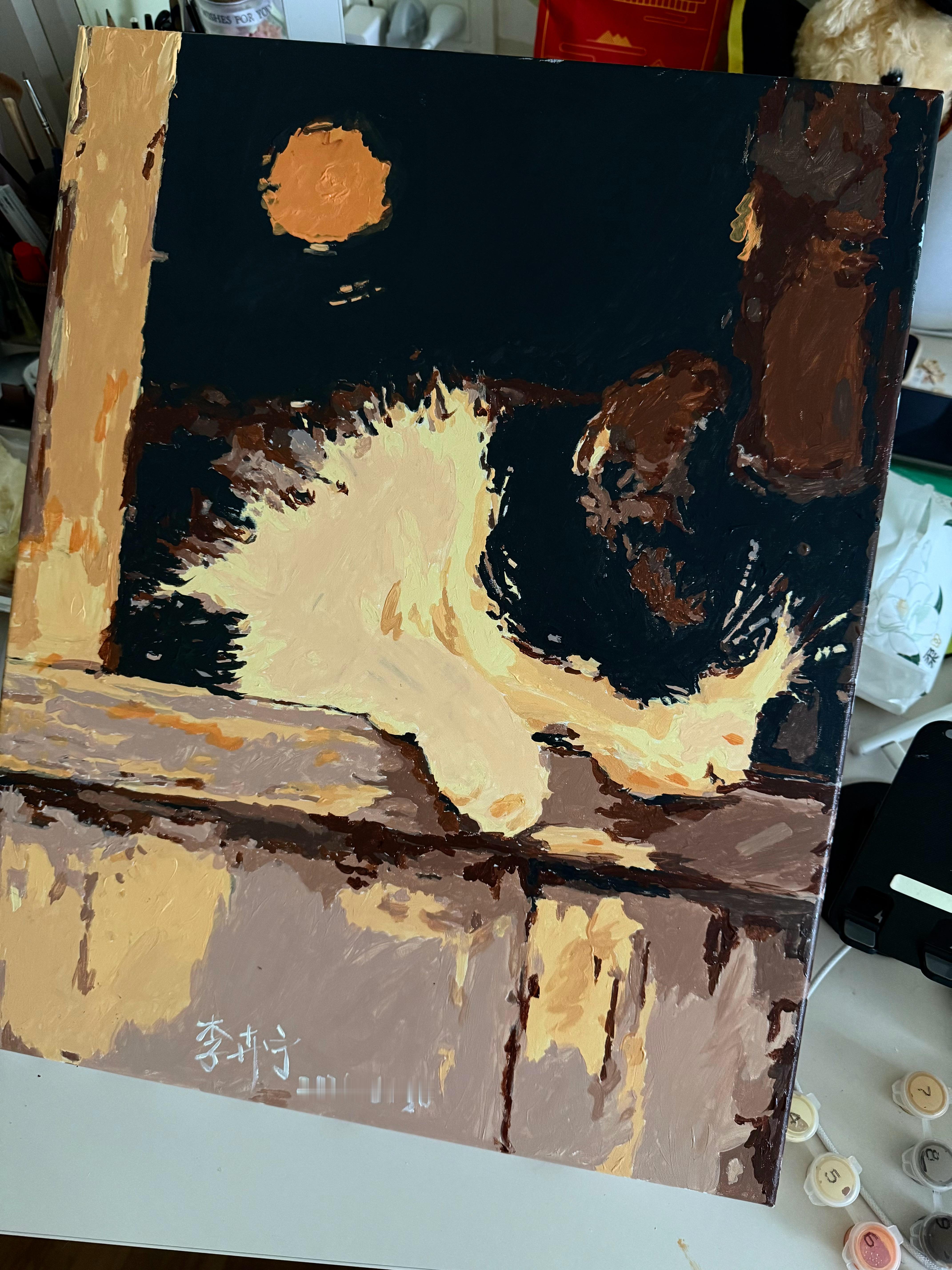 好久没画 小猫 