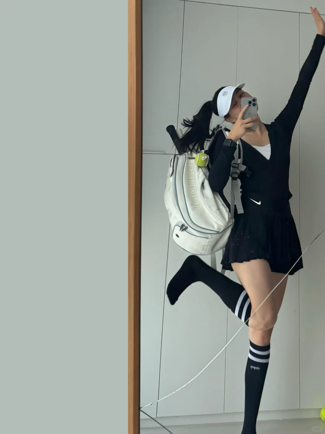 ⚪️⚫️⚪️打球后的第67套穿搭(67/1000)