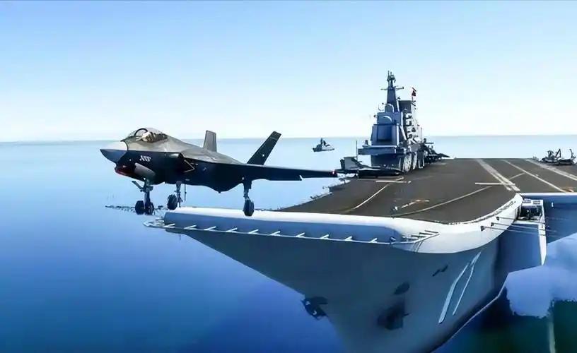 歼-35以“弹滑双适配”能力，无缝衔接辽宁舰、山东舰的滑跃甲板与福建舰的电磁弹射