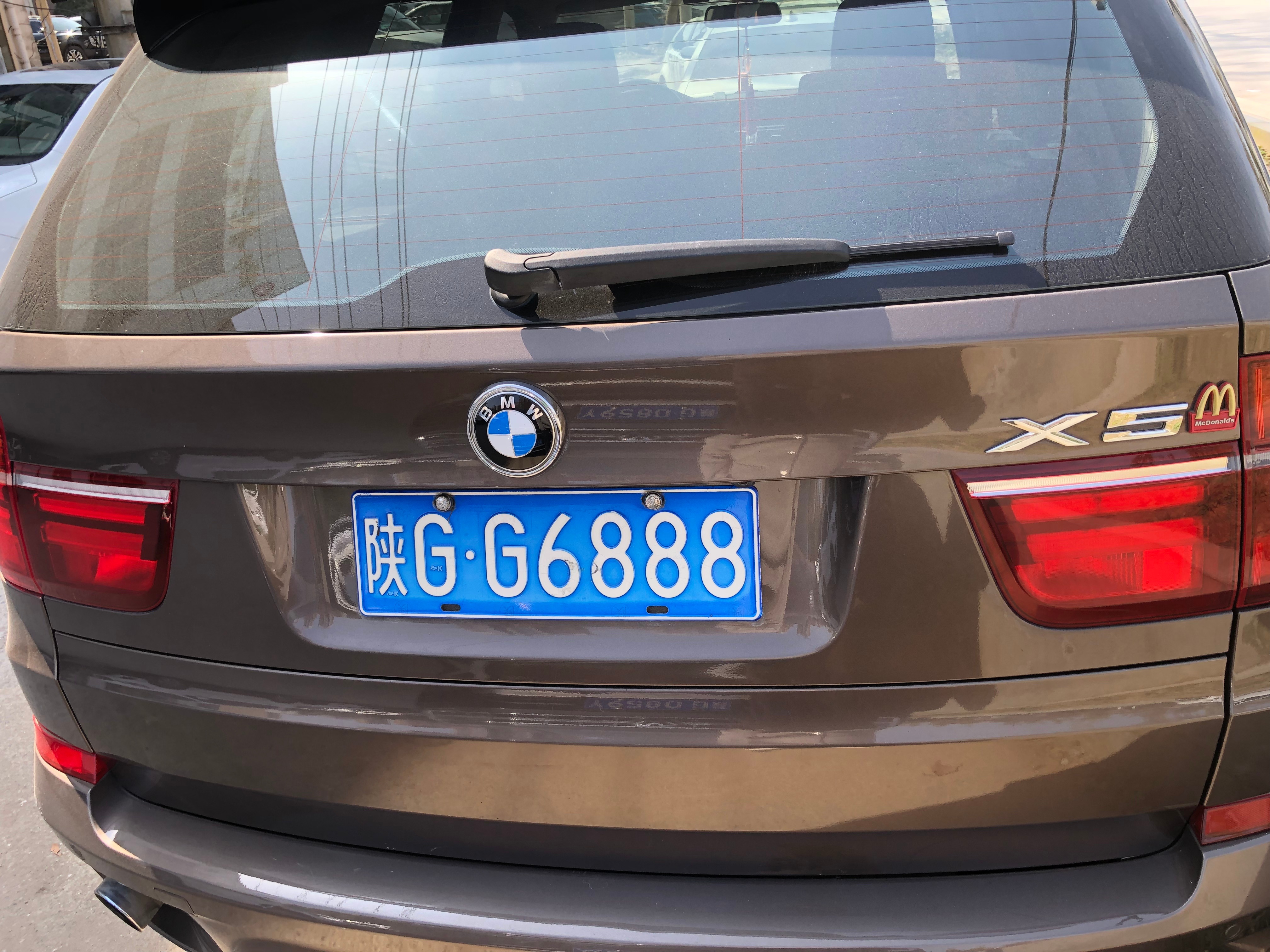 全球车牌 陕GG6888宝马X5 安康