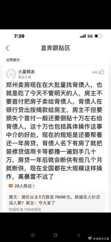 这有点狠啊。郑州现在房贷利率已经降到LPR-50BP了，楼市有多难？ ​​​
