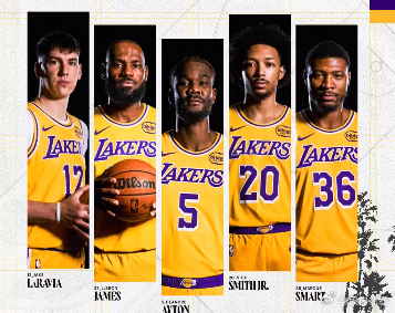 湖人vs太阳 里夫斯复出，将替补登场。首发依旧由老詹带领。 