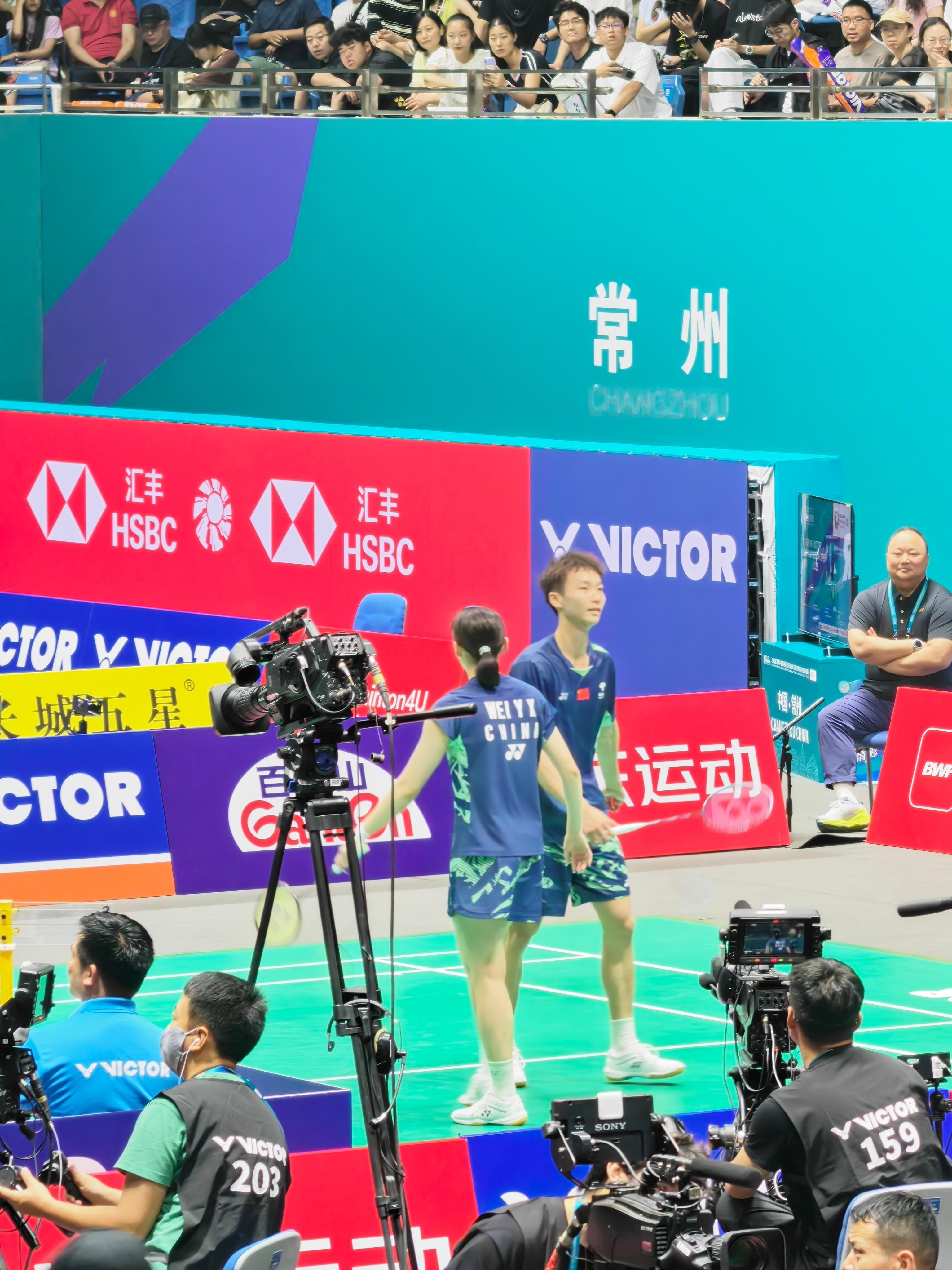振欣组合晋级中国赛4强蒋振邦/魏雅欣🇨🇳 21-17、21-14 🇰🇷王