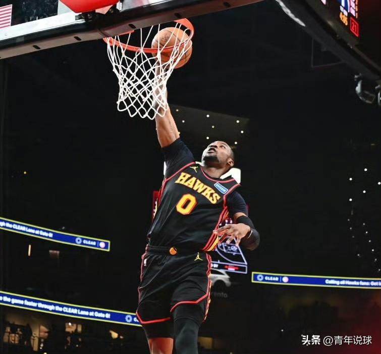 库明加狠狠出了一口恶气啊！

今天，库明加伤愈复出，迎来老鹰队生涯首秀，他替补出