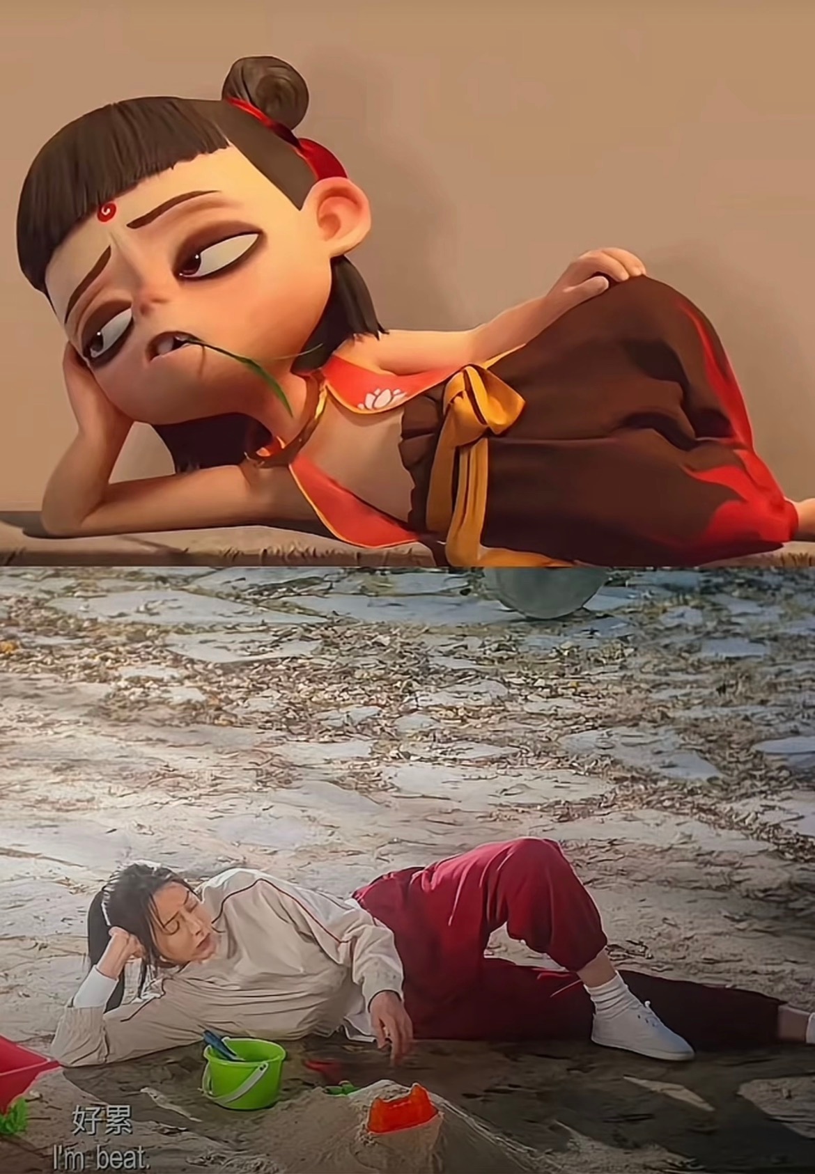 迪丽热巴这次在功夫女足里完全魔丸来的，喜剧感很强 