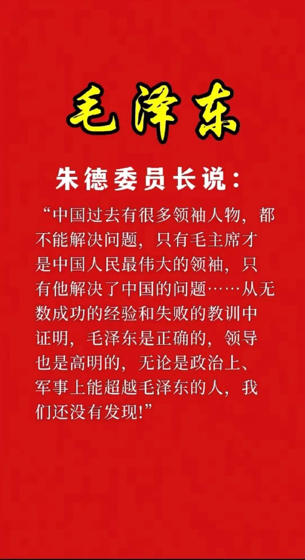 朱总司令评价毛主席真切，诚实，公证，是军队的好总司令伟人的深思熟虑 伟人论长征 