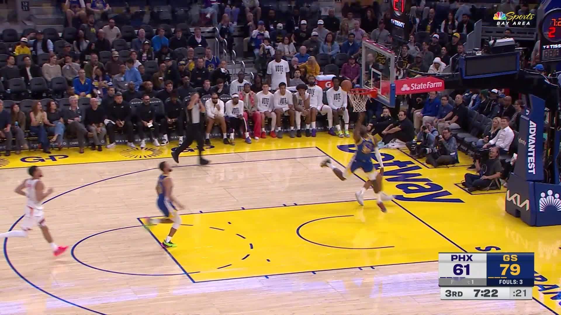 库明加2+1👌勇士84:61太阳。太阳vs勇士 ​​​