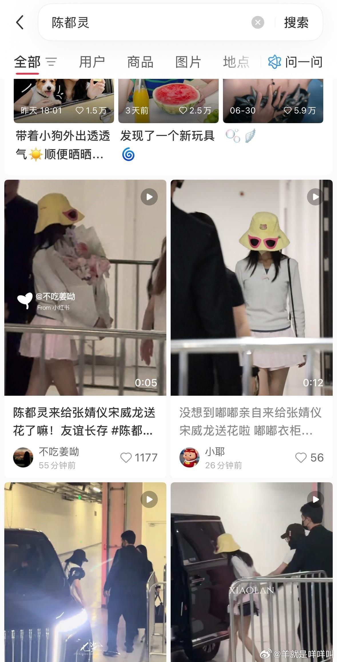 突然想不到他们怎么认识的陈都灵亲自给宋威龙和张婧仪送花 