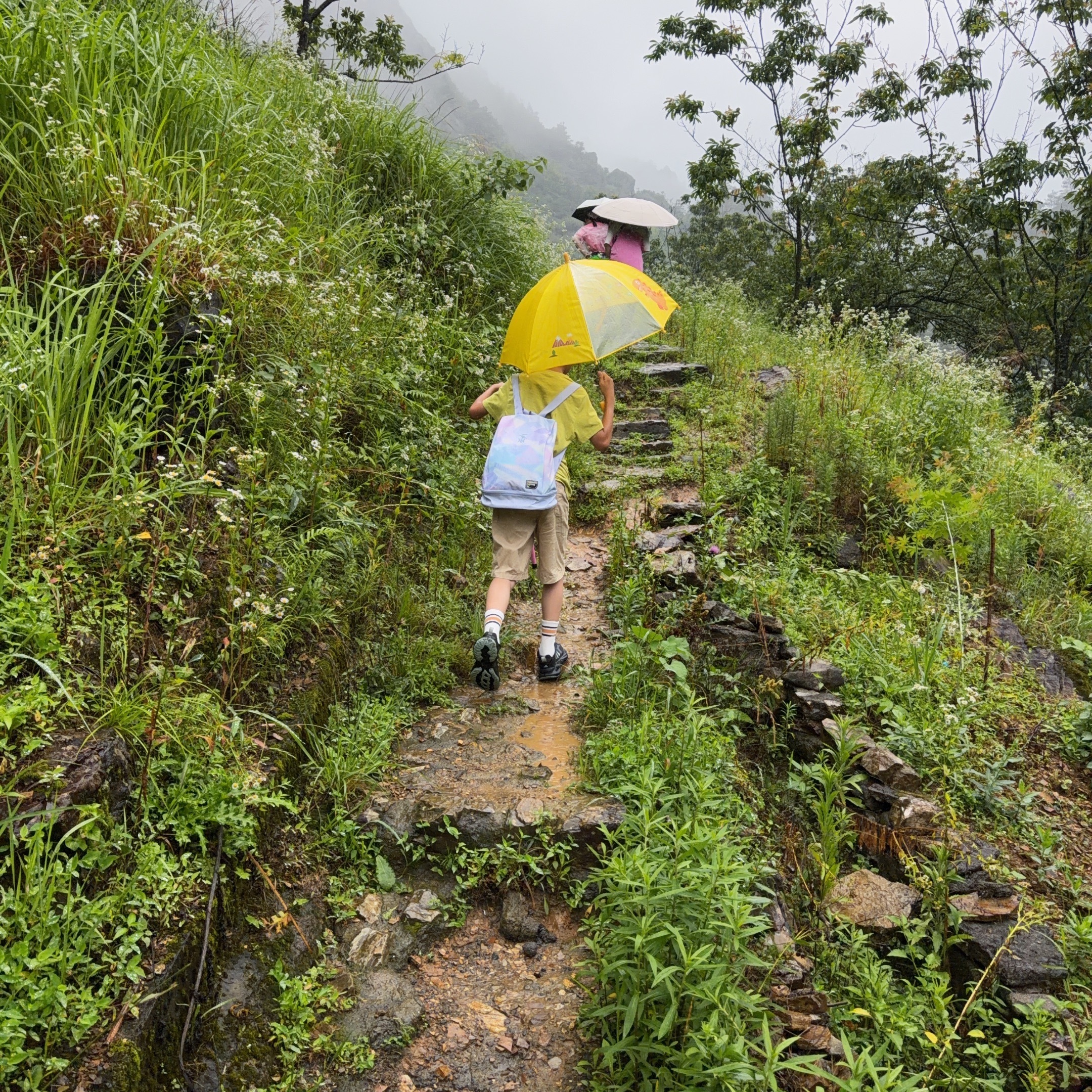 雨中徒步两小时，回家五小时安全到家，期待下次浙江之旅 