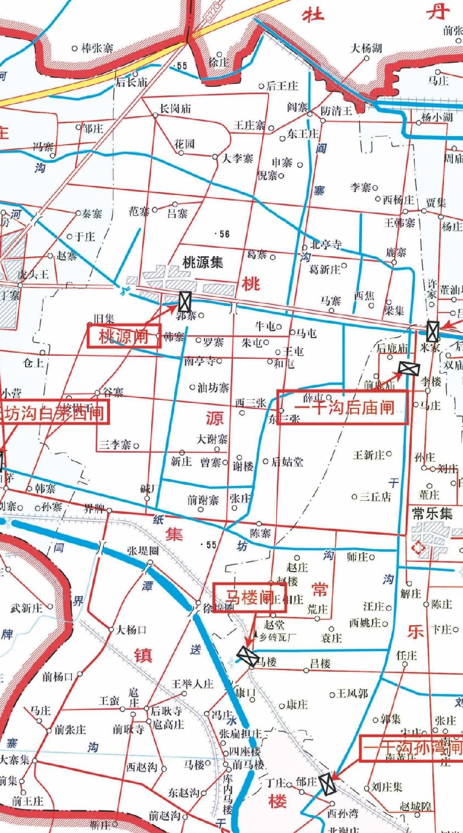 曹县北亭寺和南亭寺
北亭寺位于曹县城西北32.2千米，原桃源集镇政府东北1.5千
