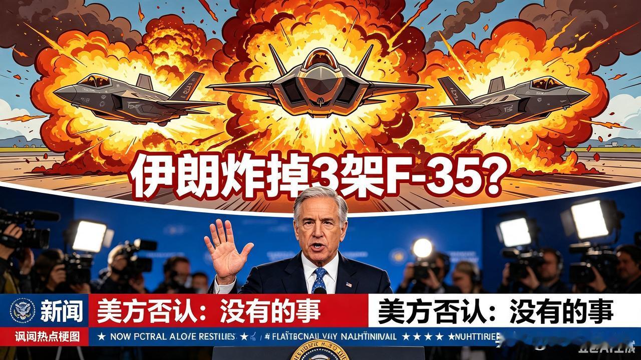 伊朗大捷，摧毁美国3架F35战斗机，新闻公布出来，美国随后就出来否认，这是没有的