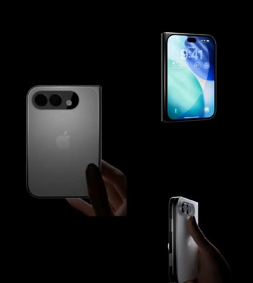 iPhone折叠屏外观，感觉挺丑，但是架不住大家疯抢～折叠屏iPhone外观实锤