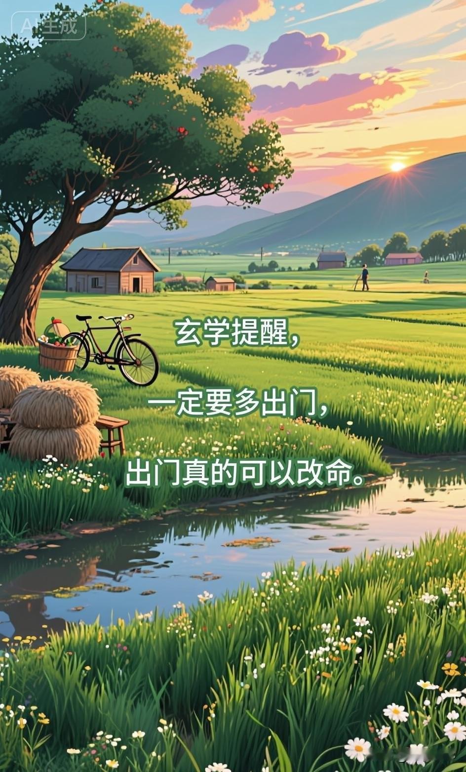 玄学提醒，一定要多出门，出门真的可以改命。

你相不相信，一个人运气差的时候，往