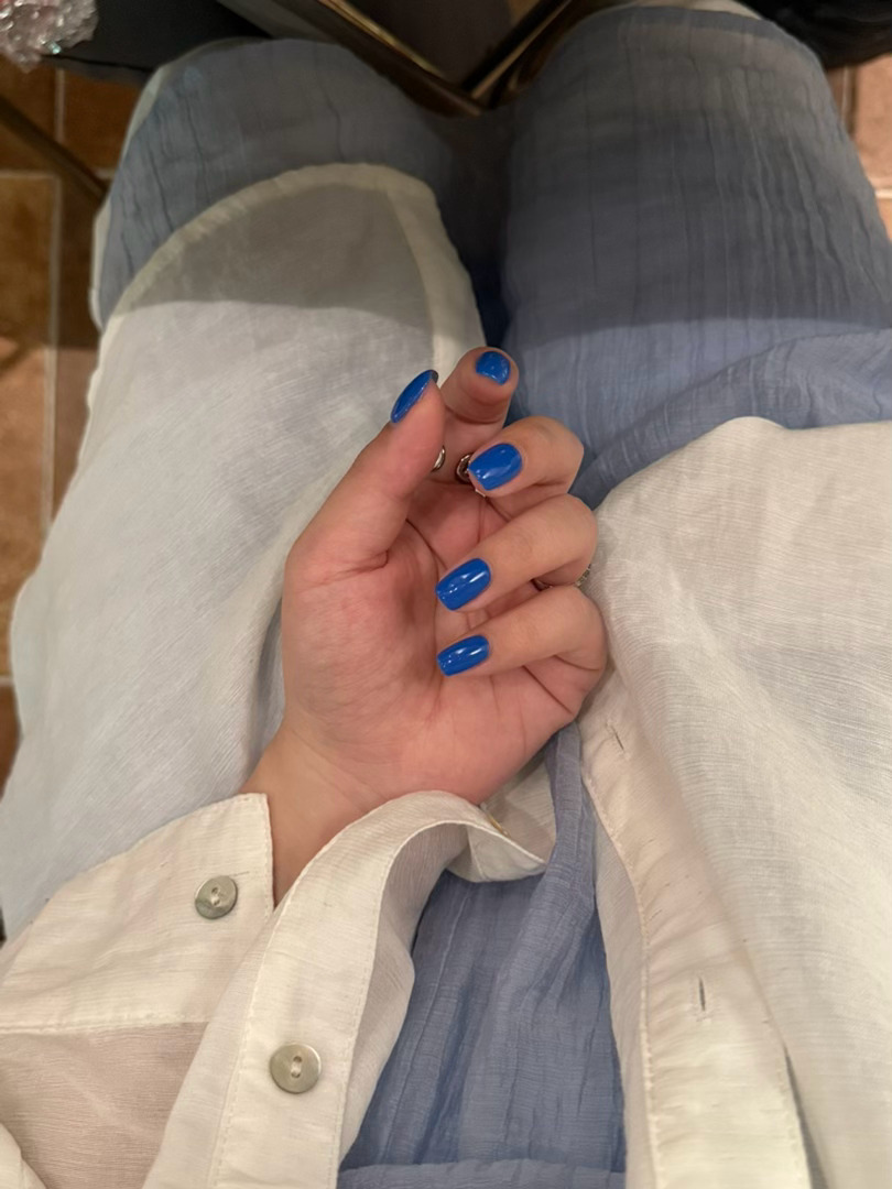 💙忘记汇报美甲啦 