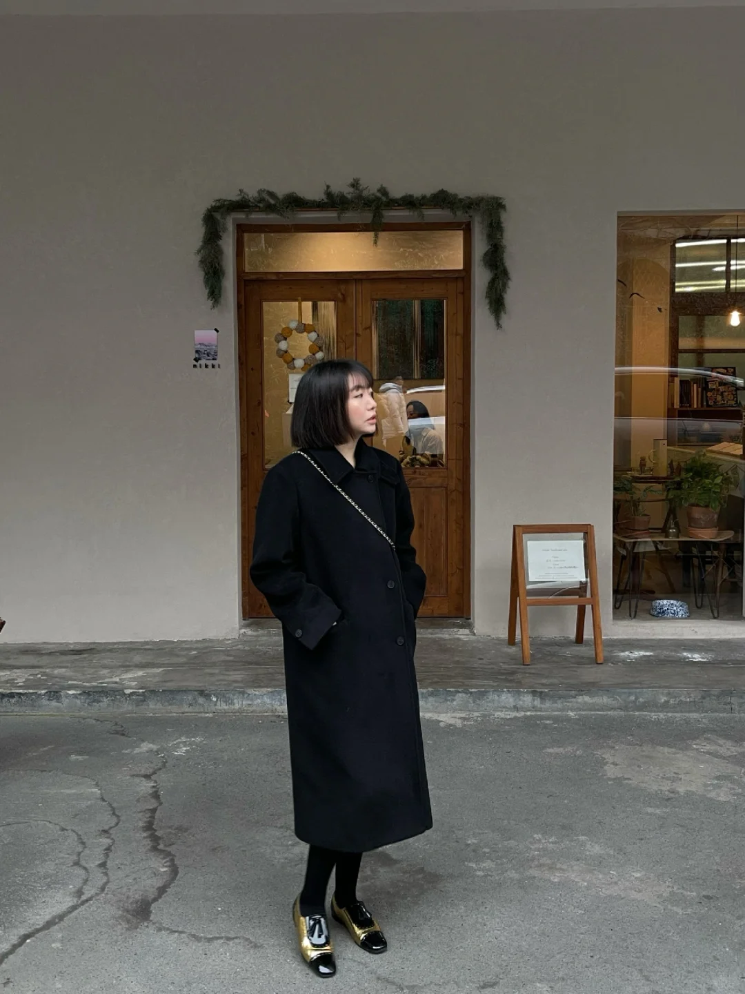 黑色大衣真的太经典了