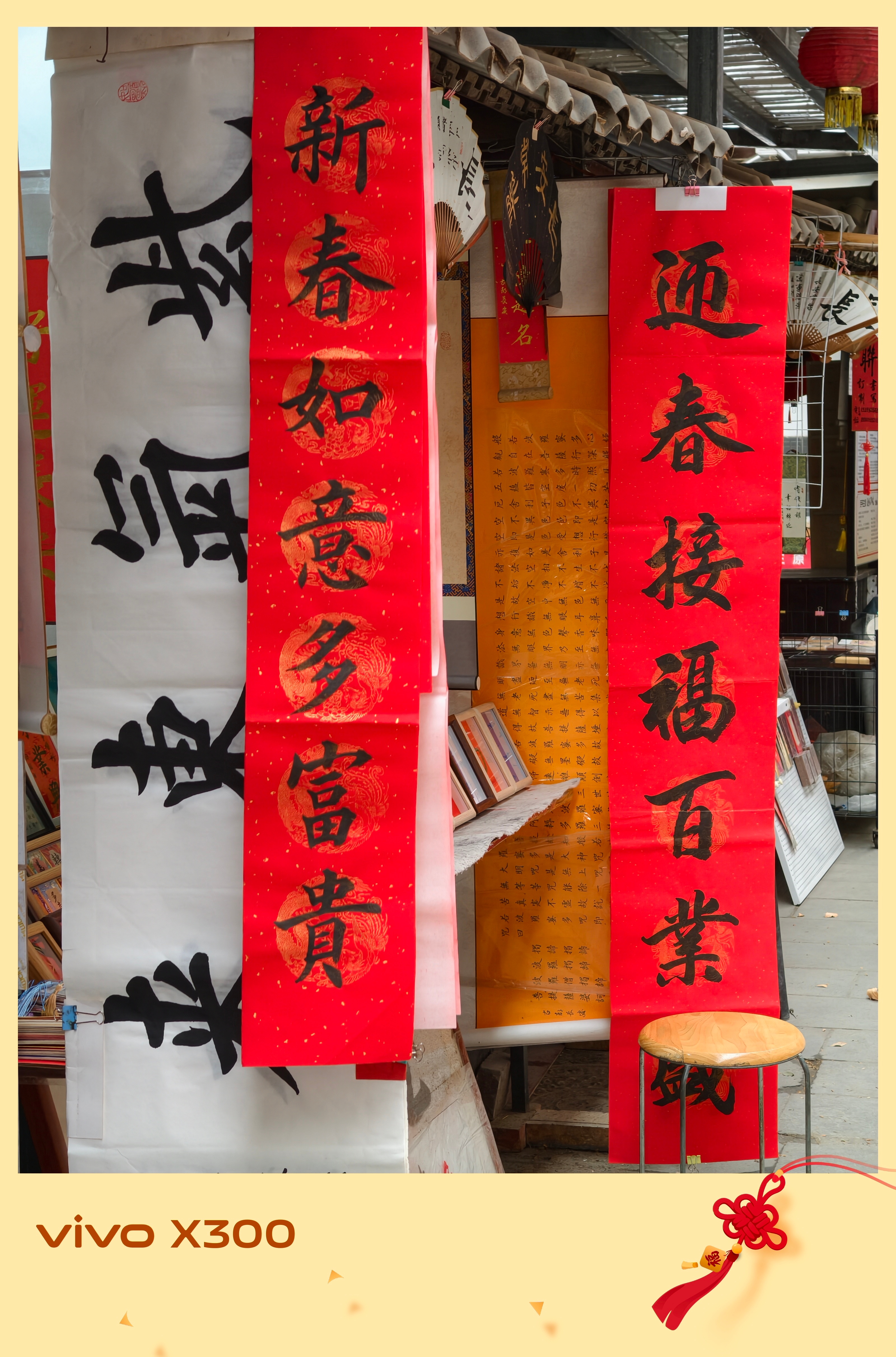 试了一下vivo X300的新春水印，感觉普通的照片带上新春水印之后，质感都提升