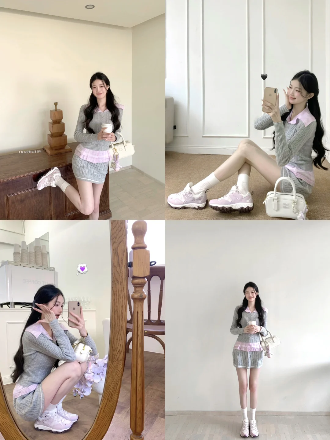 好粉嫩的骆驼登山鞋 解锁早春少女感穿搭~