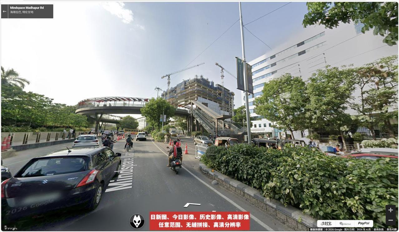 印度中部城市海得拉巴（948万人）今年4月份街景图片。
整个看起来就像我们的20