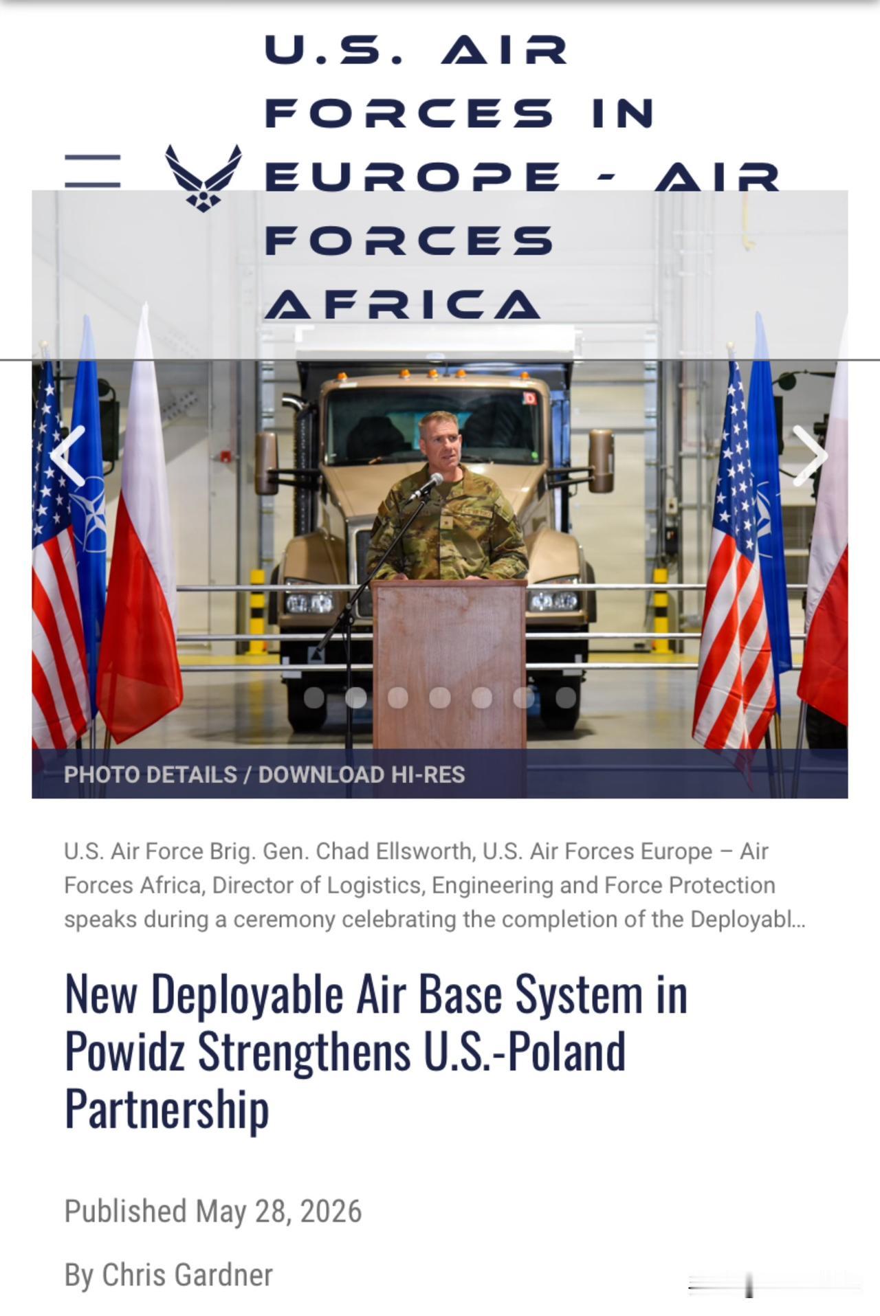 🔴🇺🇸🇵🇱波兰西部波维兹(Powidz)新建可部署空军基地系统(DAB