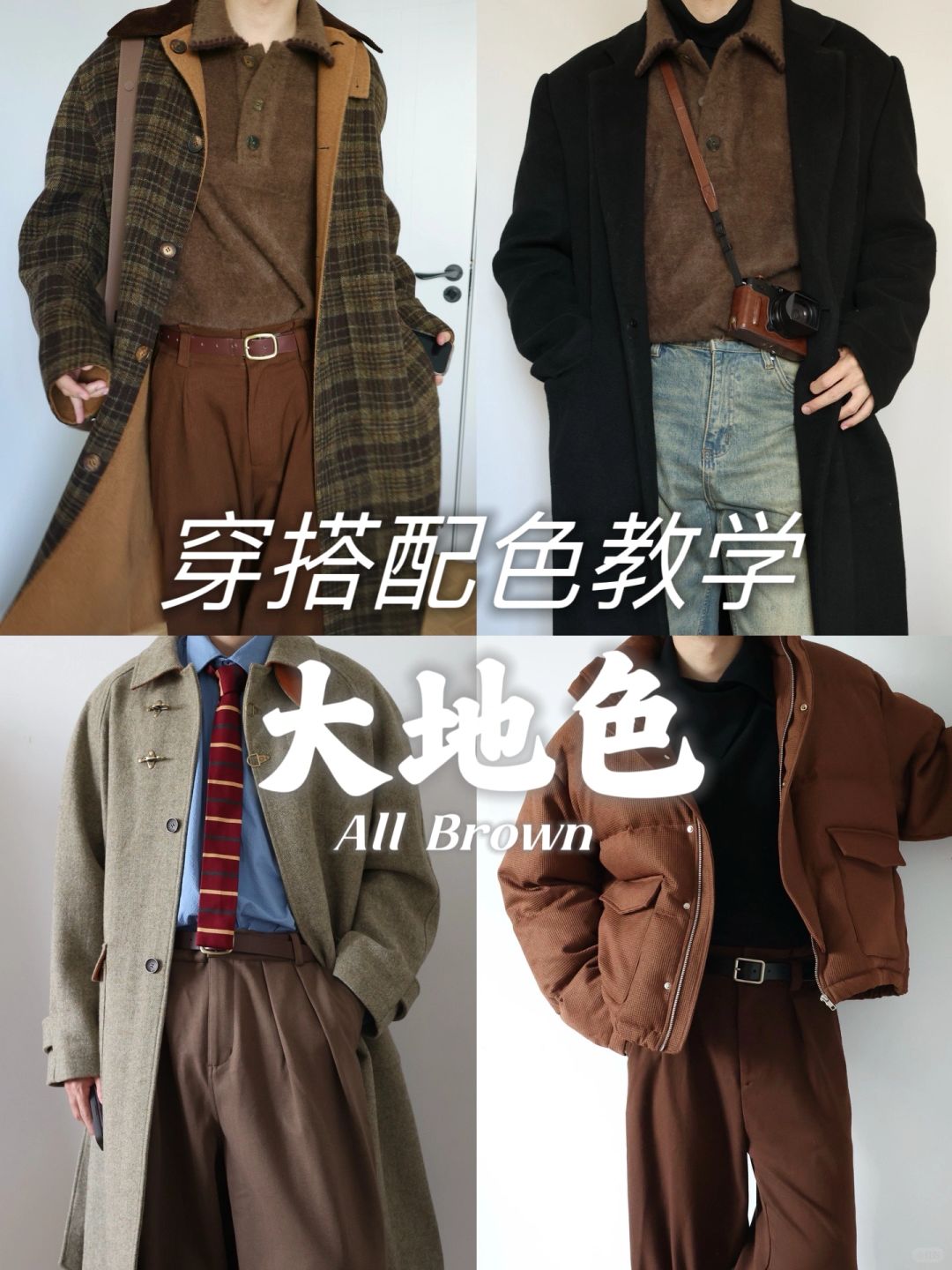 晚冬大地色系叠穿🕰️冬装好像还能再穿一会