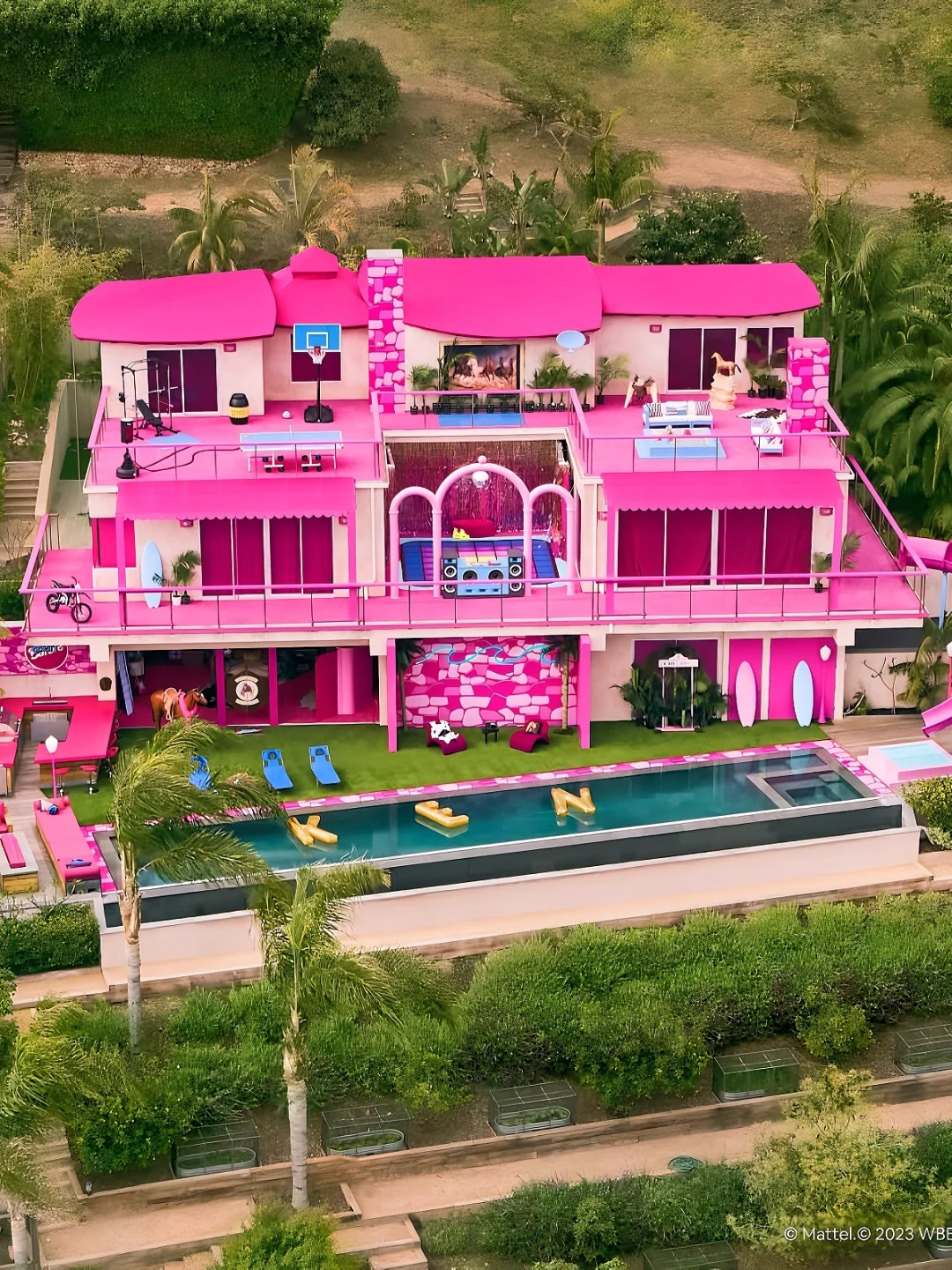 电影《芭比》梦幻小屋🎬竟然可以免费住了！