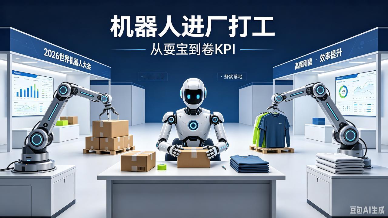 机器人不再“耍宝”，开始拼命“进厂打工”了！

刚结束的2026世界机器人大会透