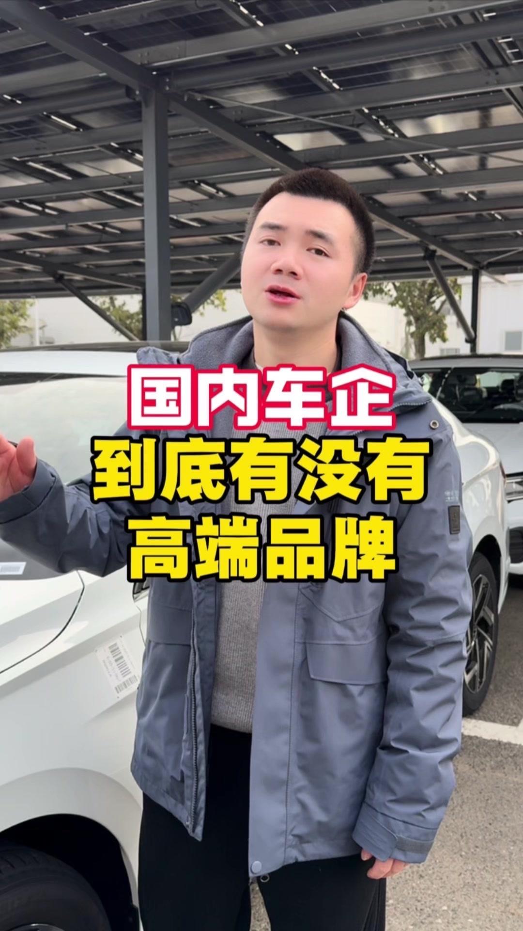 国内车企严格意义上还没有高端品牌，只有高端产品。
高端产品很简单，把贵的东西堆在