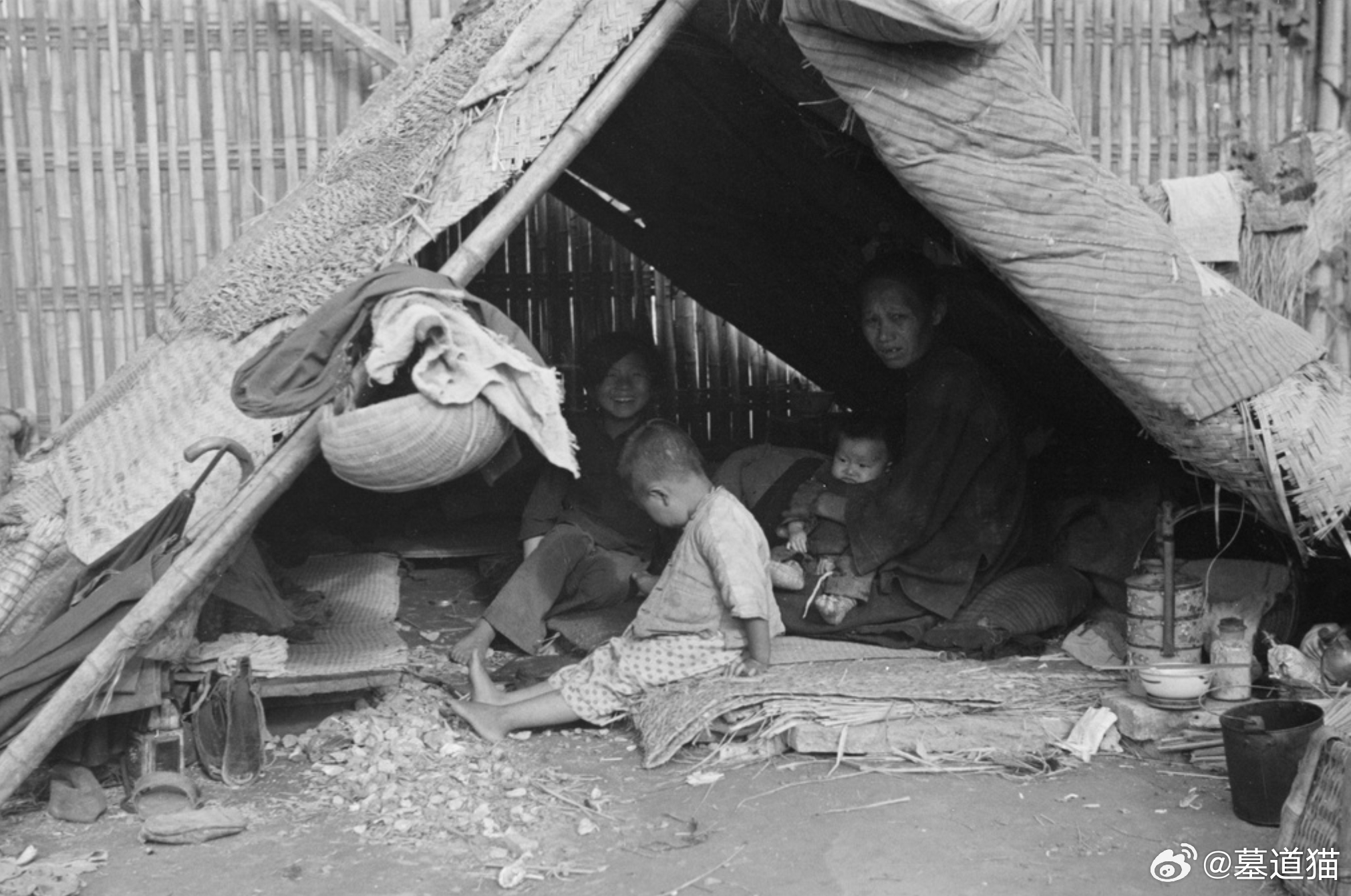 避难的妇女和儿童，上海，1937年 ​​​