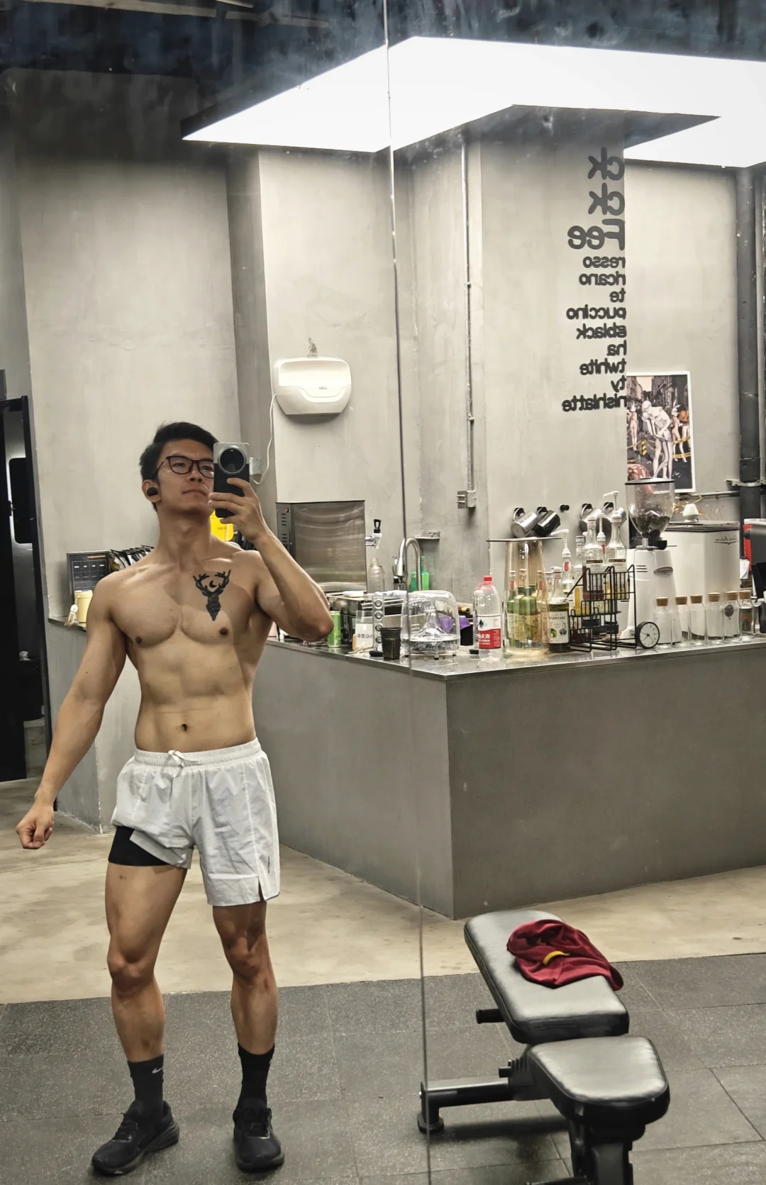 今日健身和晚霞