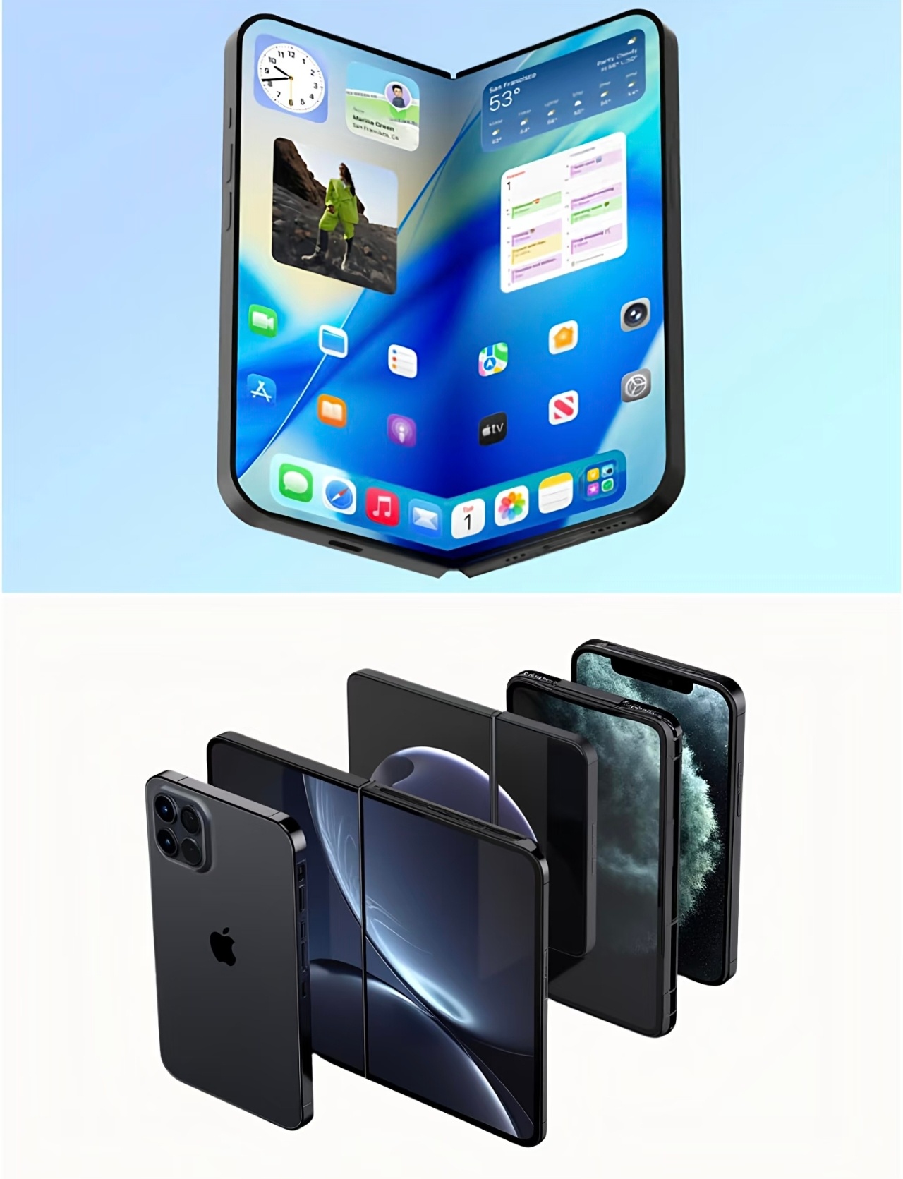 曝折叠屏iPhone试产受阻苹果折叠屏iPhone Fold 目前已经确认延期了