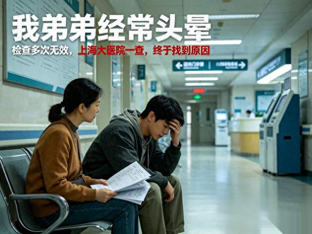 我弟弟经常头晕，检查多次无效，上海大医院一查，终于找到原因